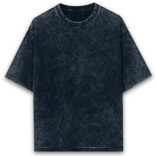 Navy Blue Acid Wash